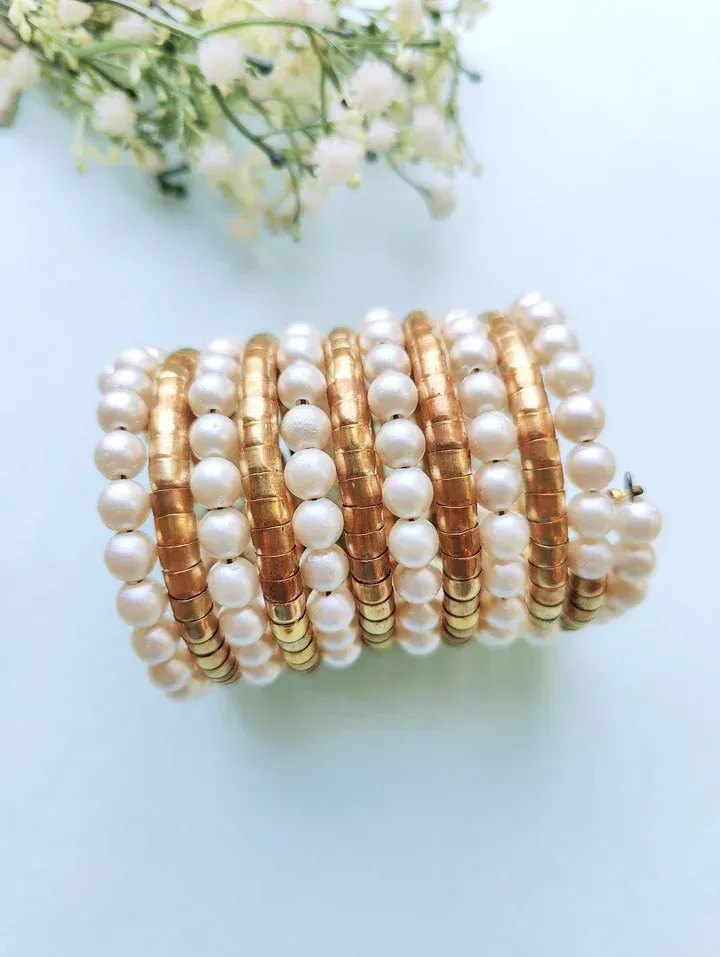 Saree Ready Spiral Bracelets: Women's Boho Fashion Essentials