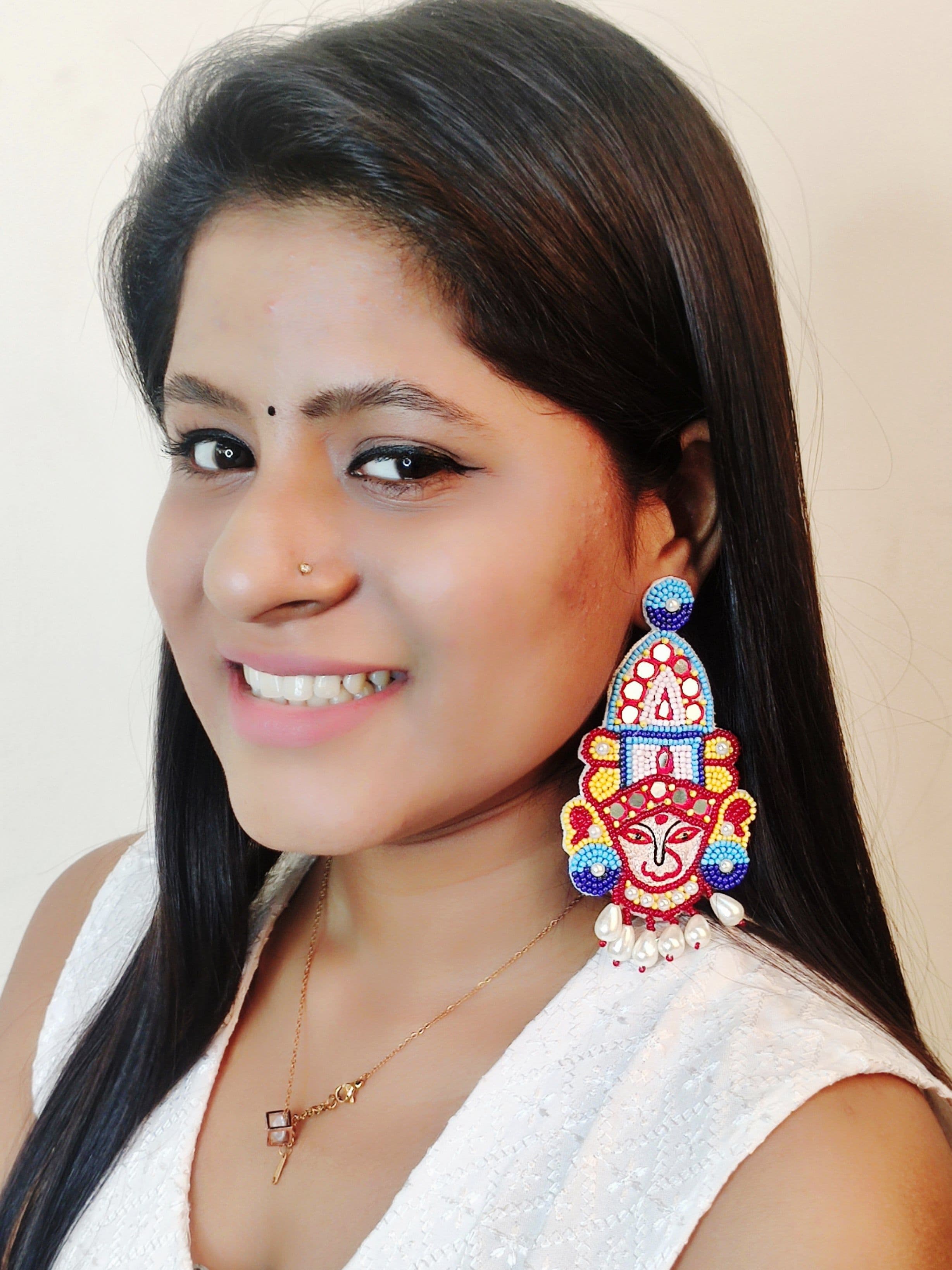 Bespoke Beaded Drop Earrings - Handmade Beaded Jewellery Online