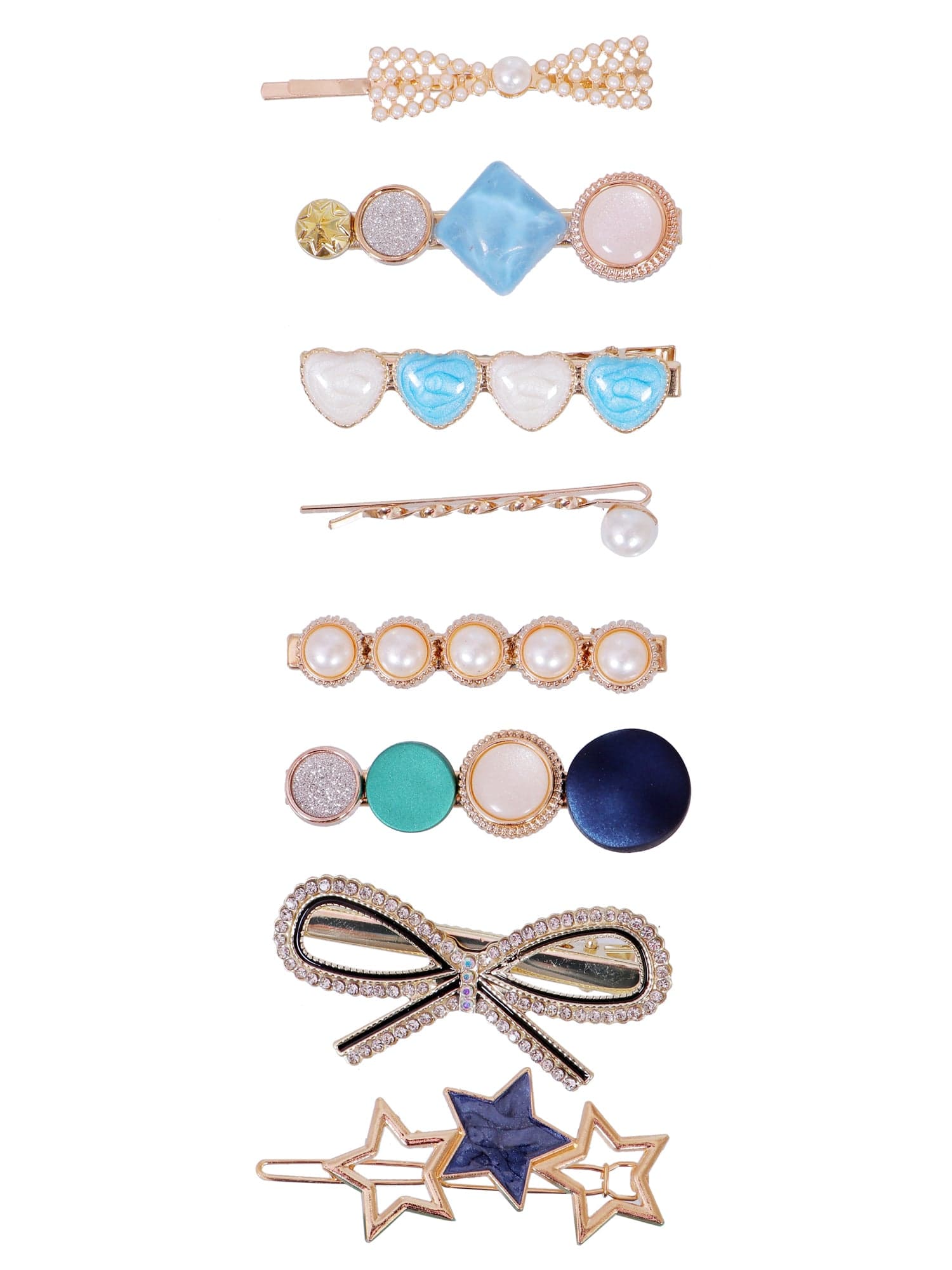 Glamorous Gold Hair Pins, Clips for Girls | Wedding Fashion Hair Accessories