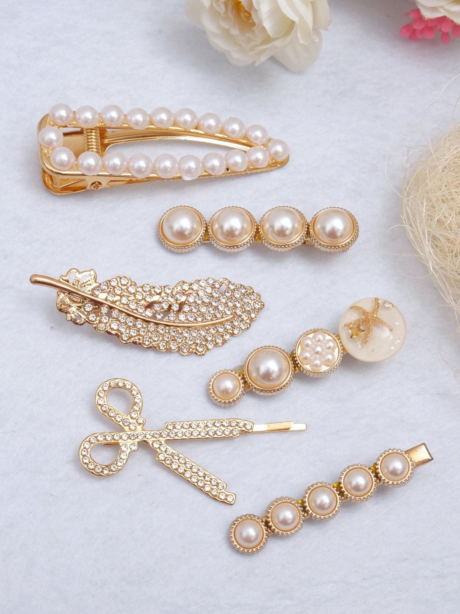 Opulent Pearl Hair Clip: Perfect Style Accessory for Hairstyles & Weddings
