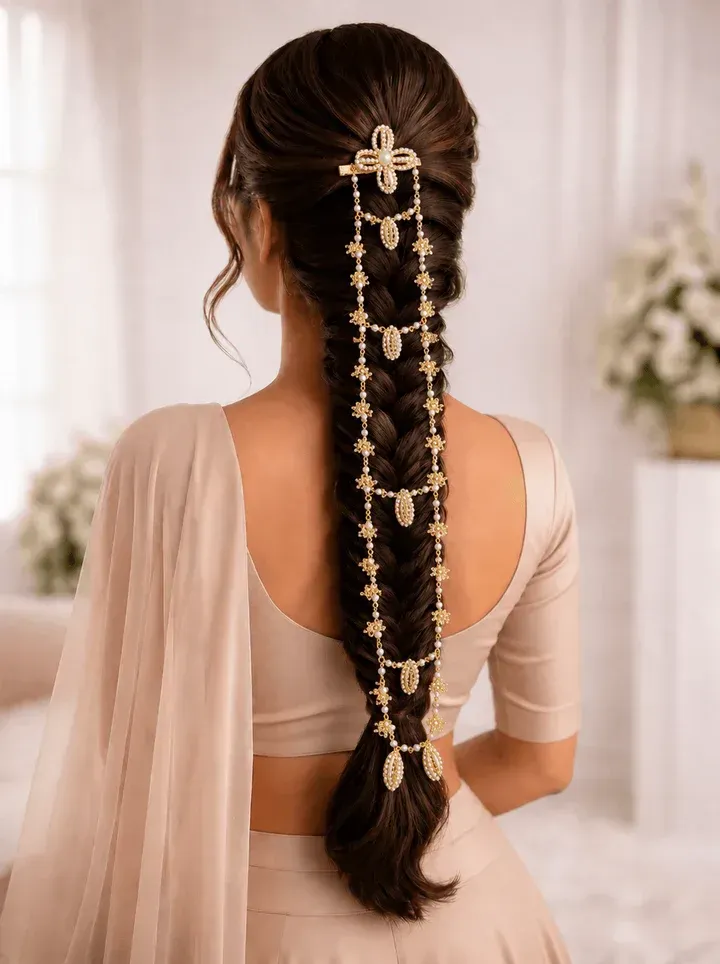 Scintillating Sea Shell Hair Ornaments for Bridal Dazzle