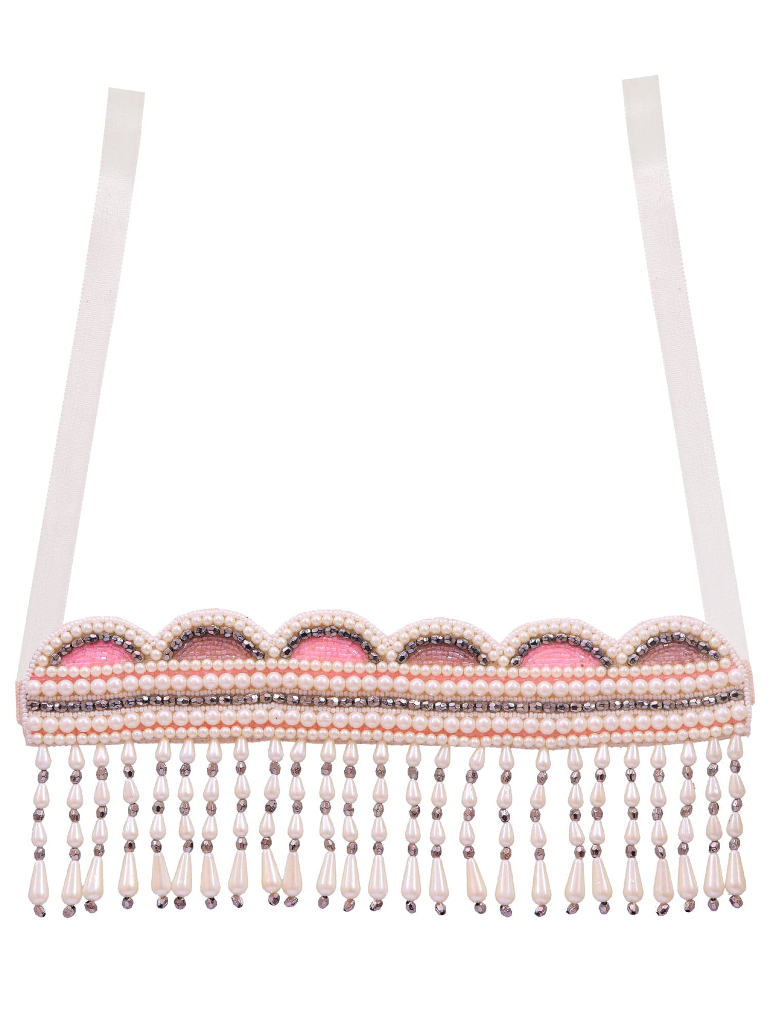 Pink Delight - Pearl Beaded Choker Necklace for Fashionistas