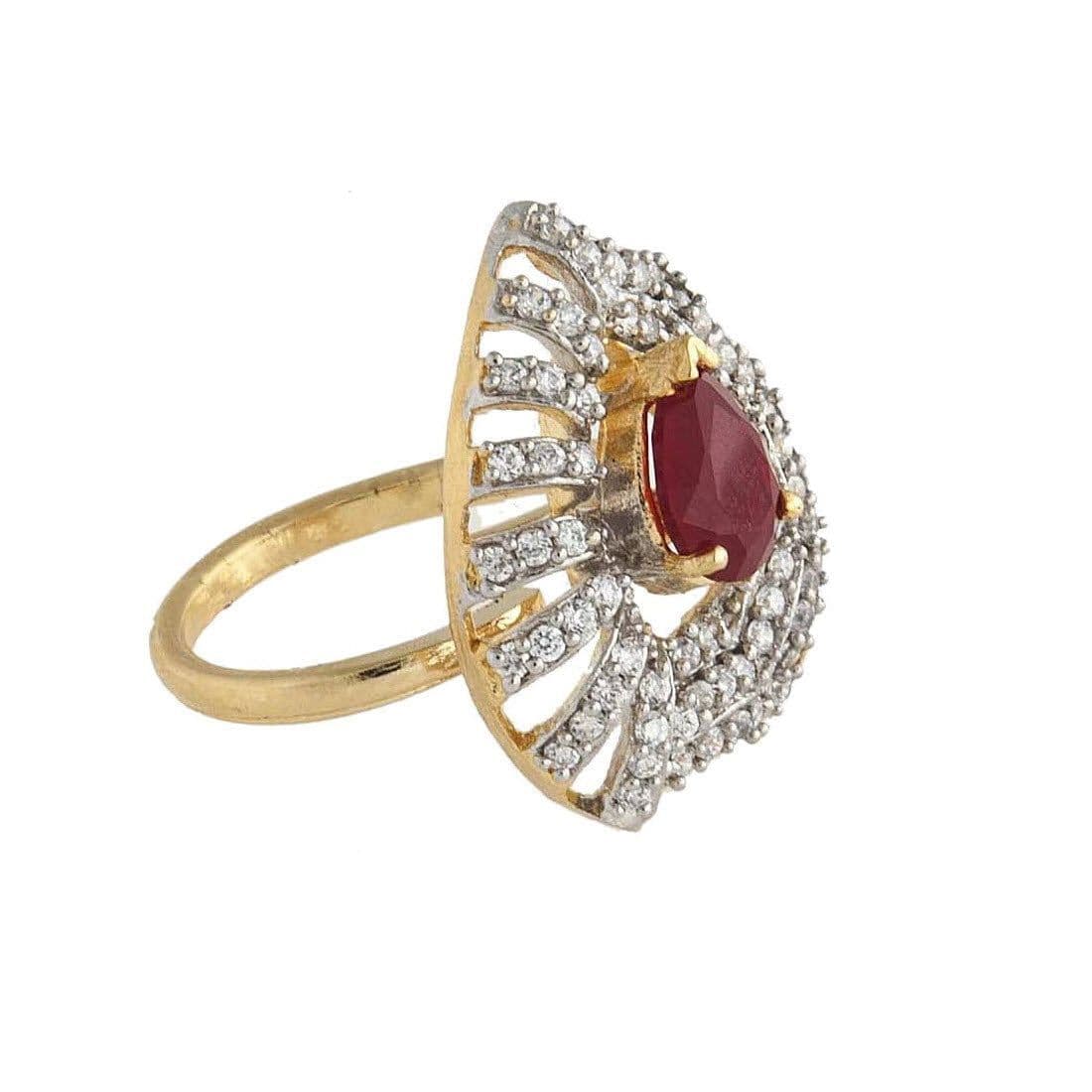 Enchanting Vogue: Elegant Women's Kundan Fashion Rings for Timeless Style