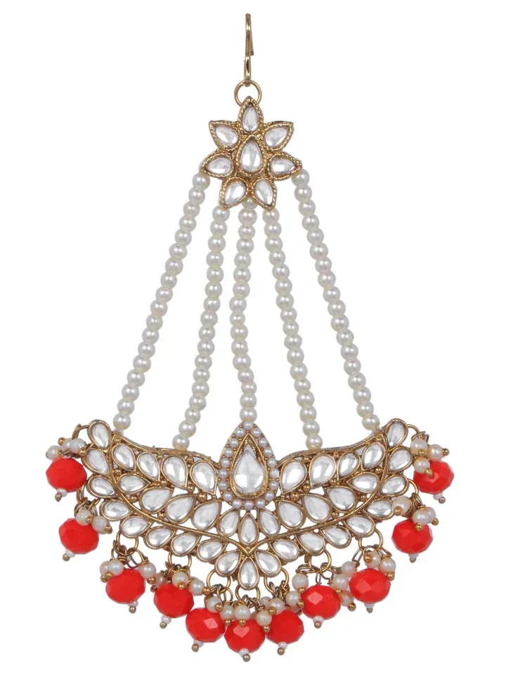 Dazzle in Elegance with our Antique Maang Tikka Hair Jewellery Set
