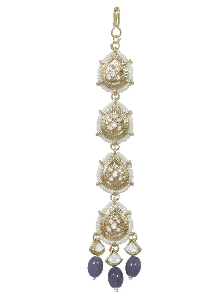 Gleaming Elegance: Exquisite Maang Tikka Hair Jewellery