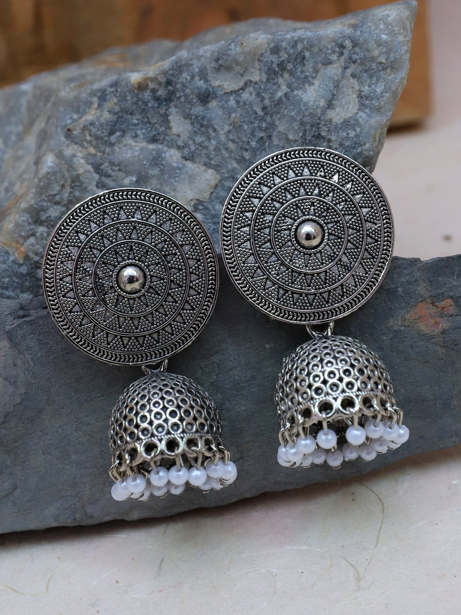 Elegant Oxidised Earrings: Trendy Accessory for Women