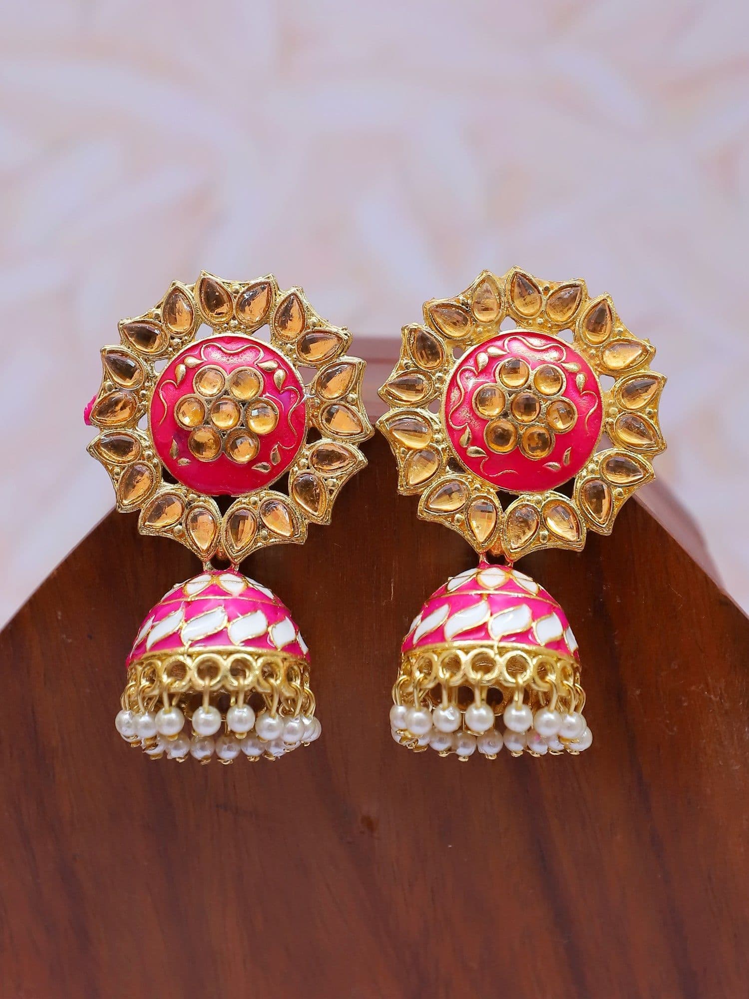 Radiant Tradition: Elegant Jhumki Earrings for the Modern Fashionista
