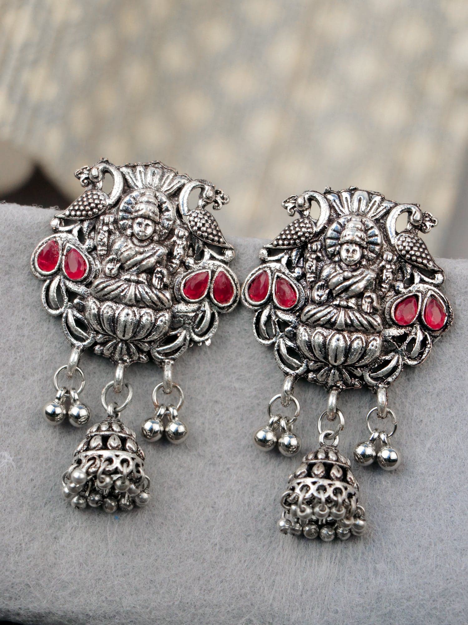 Enchanting Pearl Drop Earrings: Dazzling Oxidised Dangle Sets Online India