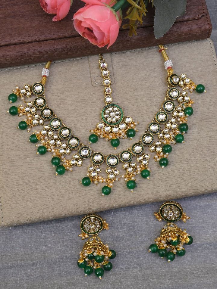 Opulent Pearl, Crystal Bridal Necklace Set – Dazzling Choker, Wedding Jewelry for Women