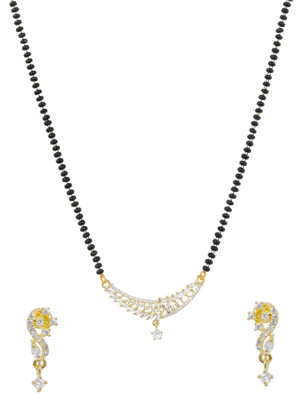 Ethnic Flair - Beaded Mangalsutra and AD Mangalsutra Set