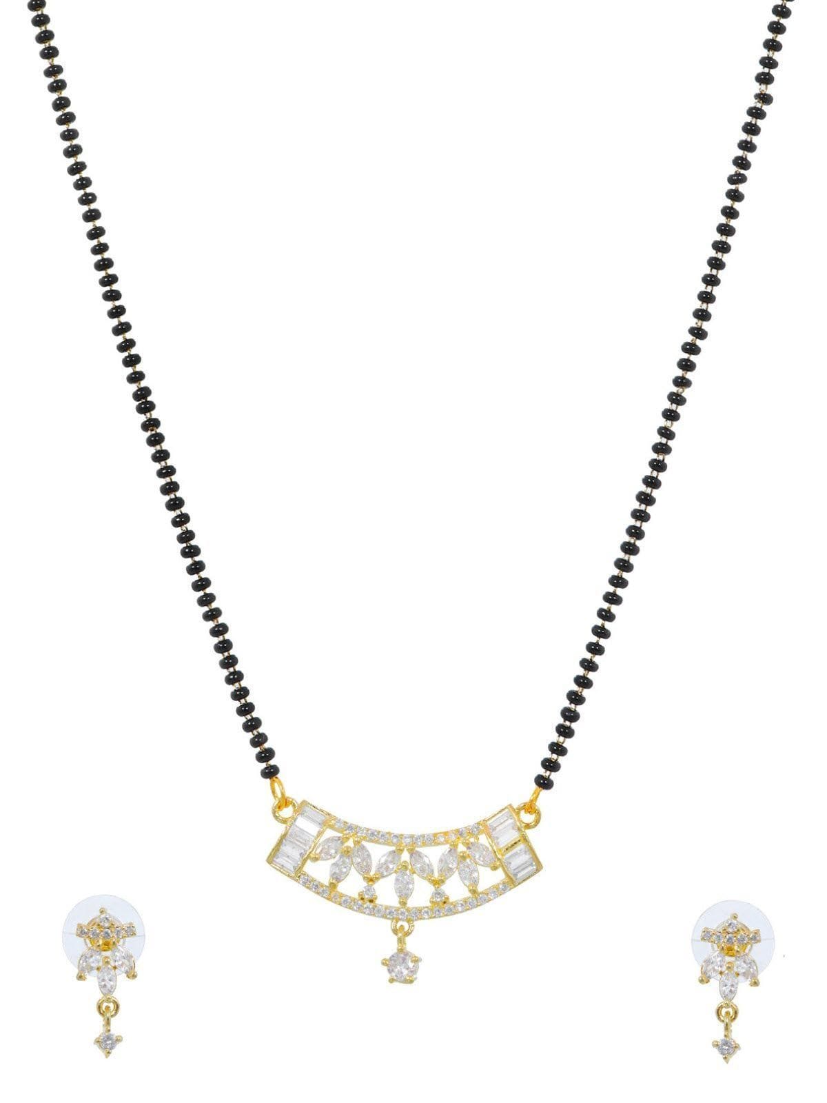 Elegant Women's Mangalsutra Jewellery Gift Set – Latest Designer Gold-Plated Set for Her