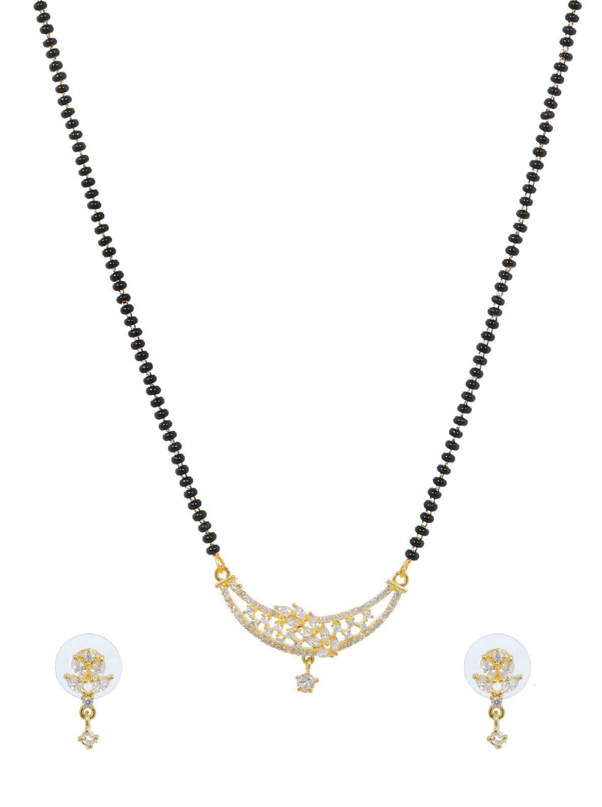 Bridal Bliss: AD Mangalsutra and Earrings Set for Women