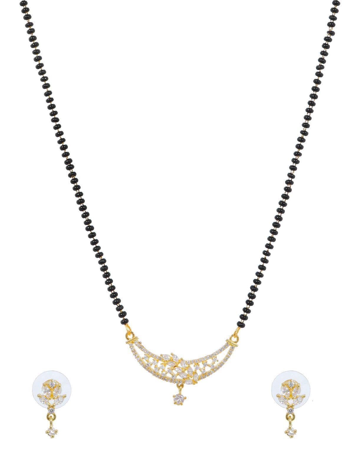 Bridal Grace AD Mangalsutra Set | Elegant Earrings & Wedding Jewelry Gift for Women